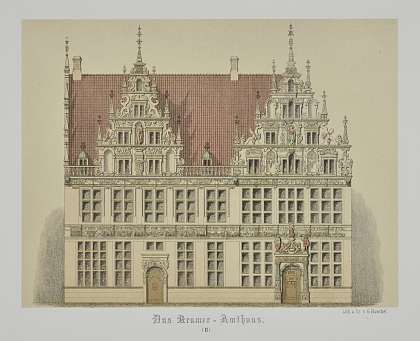 Die Abbildung zeigt das Krameramtshaus in Bremen.